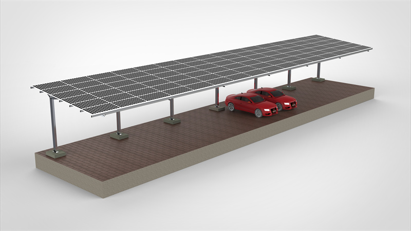 carbon steel cheap carport solar racking mount structure system