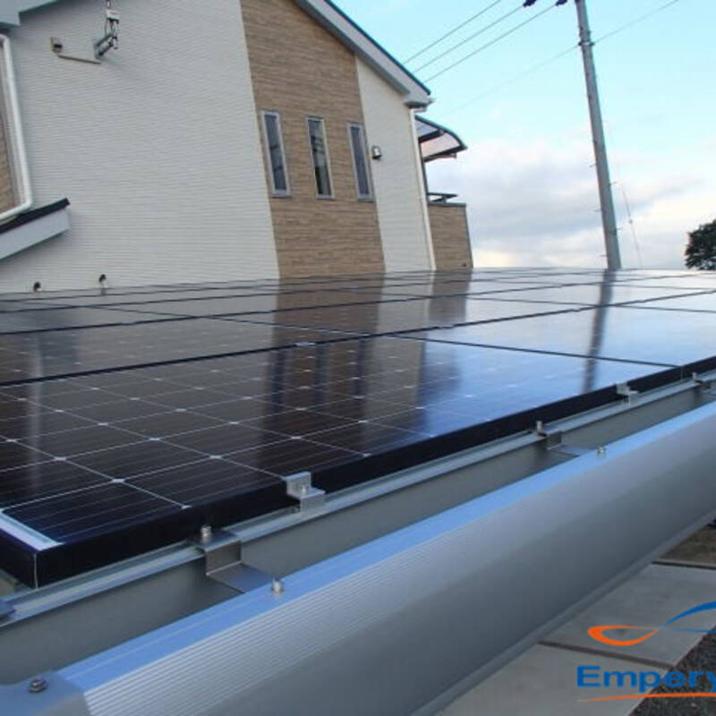 montaje solar de cochera a prueba de agua